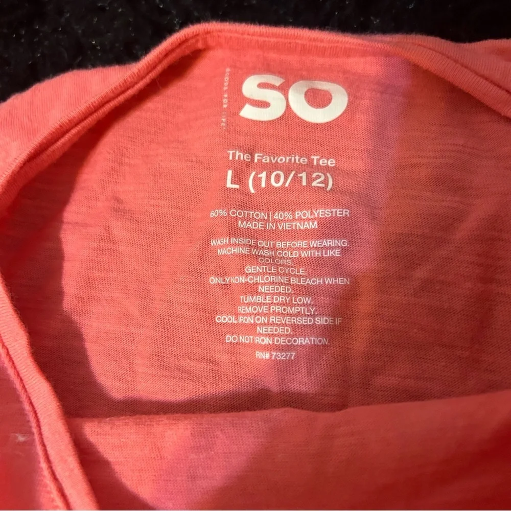 Size 10/12 Pink/Peach Shirt B3